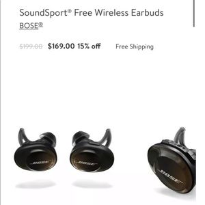 Bose SoundSport Wireless In-Ear Headphones - Black